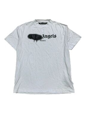 PALM ANGELS PARIS SPRAY LOGO TEE XL